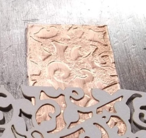 Judy Larson's No Rolling Mill- No Problem - , Metalwork, Stamping, Stamps, Design, water and a bit of rubbing